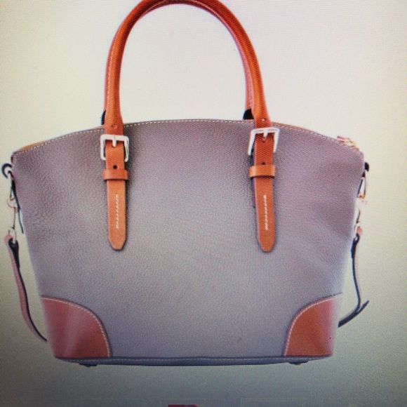 Dooney domed satchel-closet NWT./yellow card, dust bag, PRICE FIRM 🐘 color - Picture 2 of 16